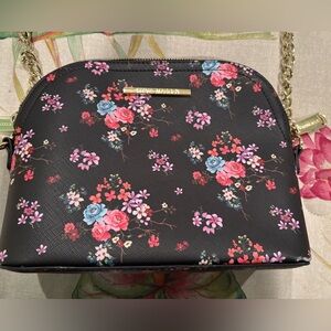 Steve Madden Black Floral Crossbody Bag
